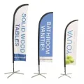 Promotion Feather Beach Flag for Advertising